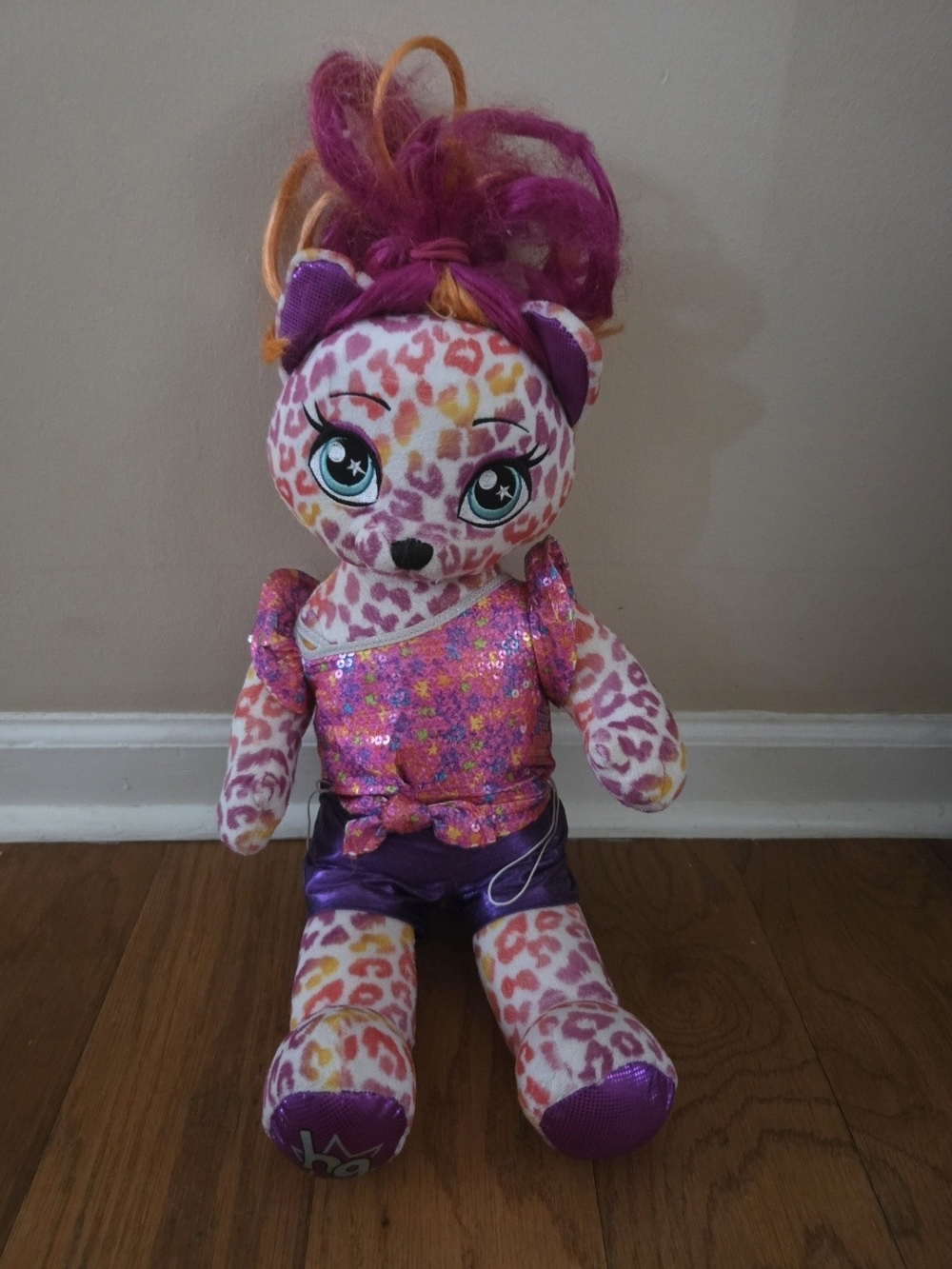Build-A-Bear Honey Girls HG Keely Leopard Plush 21'